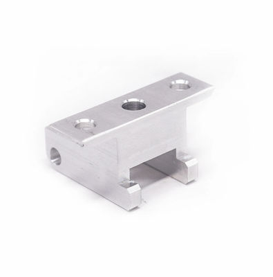 Silver CNC Mechanical Parts Lightweight Aluminum / Zinc / Copper Material